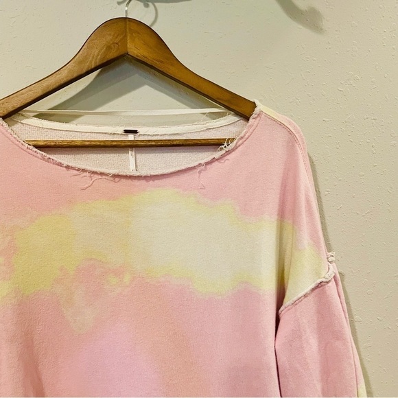 Free People Feels Right Tie Dye Sweatshirt in Tulip - Picture 6 of 15